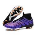 thumbnail image 2 of Zapatos de fútbol profesionales para hombre, botas de entrenamiento de tobillo, transpirables, de alta calidad, TF/FG, para exteriores, Unisex, 2 of 5