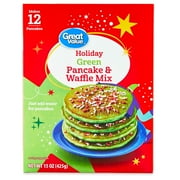 Great Value Holiday Green Pancake & Waffle Mix, 15oz