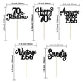 thumbnail image 2 of Ephlyn 30 toppers brillantes para cupcakes de 70.º cumpleaños, 2 of 7