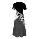 thumbnail image 4 of Puntoco Vestido De Mujer Con Cuello Redondo Y Manga Corta A Media Pantorrilla Con Dos Bolsillos Y Estampado Geométrico Vestido De Manga Corta Con Cuello Redondo Negro Xxl, 4 of 4