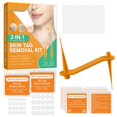 thumbnail image 1 of Remover de verrugas Tabla de piel de doble cara piel Herramienta de cuidado de la piel de la cara de la cara naranja, 1 of 8