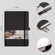 thumbnail image 3 of Cuaderno puntado EMSHOI - 256 pág. A5, 120gsm, cuero PU, bolsillo, 5.75'' × 8.38''-Negro, 3 of 3