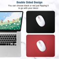 thumbnail image 2 of Hsurbtra Mouse Pad, Double-Sided PU Leather Small Square Mousepad 10.2 x 8.3 Inch, Anti-Slip Waterproof Mouse Mat,, 2 of 5