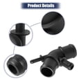 thumbnail image 4 of Unique Bargains 2pcs Engine Coolant Hose Connector for Audi TT 1.8L A/T Quattro Base Convertible 2004-2006 Black, 4 of 7