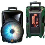 Pair of MR DJ DJ15BAT+ 15 Portable Bluetooth Speaker