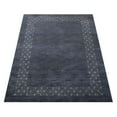 thumbnail image 4 of Rugsotic Carpets Handmade Rugs Hand Knotted Loom Rectangle 5'x8' Charcoal Wool for Indoor Use, 4 of 5