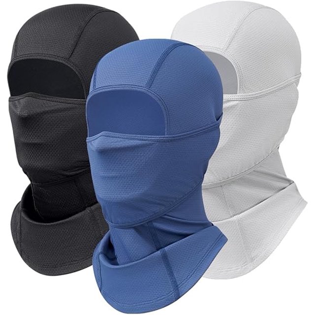 Pasamontañas movible de 3 piezas, máscara refrescante de verano, protección solar, pasamontañas transpirables para hombres y mujeres, ciclismo al aire libre