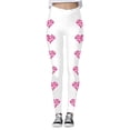 thumbnail image 3 of MKLEKYY Leggings de yoga de cintura alta con estampado floral para mujer, leggings de realce para fitness y entrenamiento 3, 3 of 4