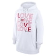 thumbnail image 2 of Women's G-III 4Her by Carl Banks  White Carolina Hurricanes Hockey Love Fleece Pullover Hoodie, 2 of 3