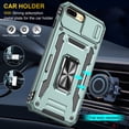 thumbnail image 6 of LeYi iPhone 8 Plus Case, iPhone 7 Plus Case with Screen Protector [2 Pack], [Slide Camera Cover Protection] Military Grade Shockproof Full Body Protective Cover for iPhone 7/8 Plus Case - Green, 6 of 8