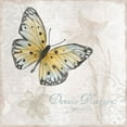 thumbnail image 2 of Tava Studios 20x20 White Modern Wood Framed Museum Art Print Titled - Postcard Butterfly I, 2 of 4