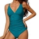 thumbnail image 3 of WILLBEST Trajes de Baño Trajes de Baño Para Mujer Trajes de Baño Fruncidos Monokini Con Cuello En V y Tiras, 3 of 6