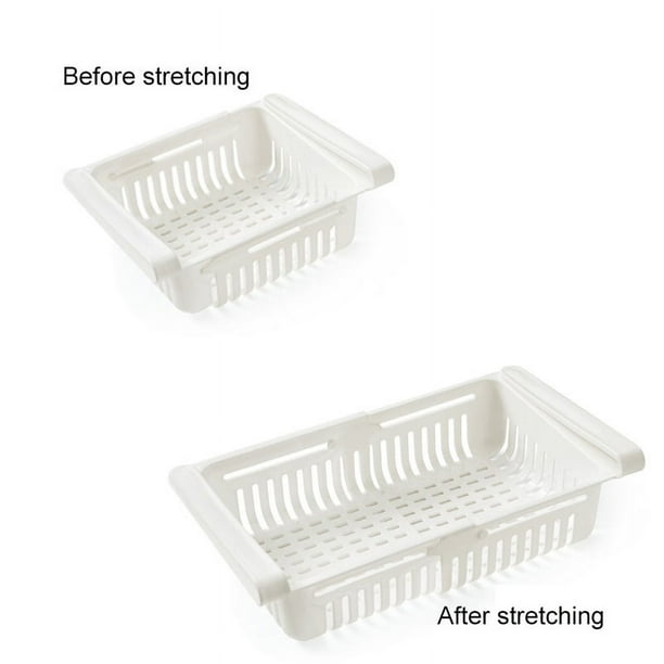 Cajón de almacenamiento para refrigerador, organizador de cajón para refrigerador, organizador retráctil para refrigerador, caja de almacenamiento para refrigerador, el mejor de su clase