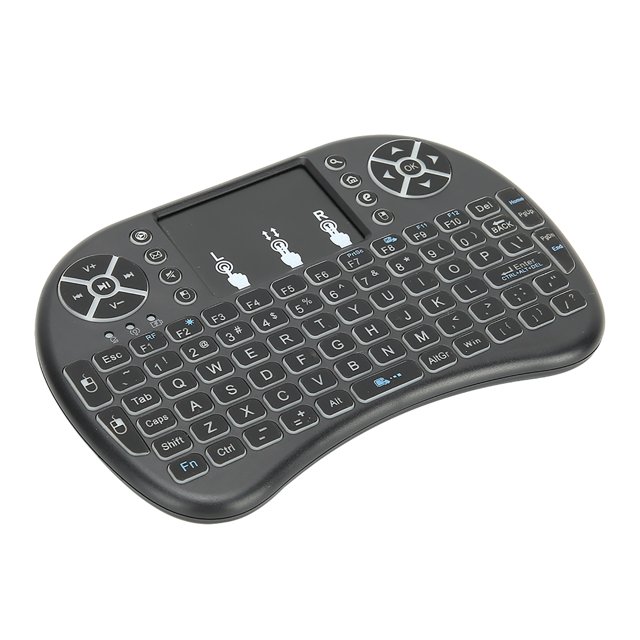 Teclado con panel táctil, mini teclado inalámbrico, mini teclado retroiluminado, mini teclado inalámbrico, confiable y duradero