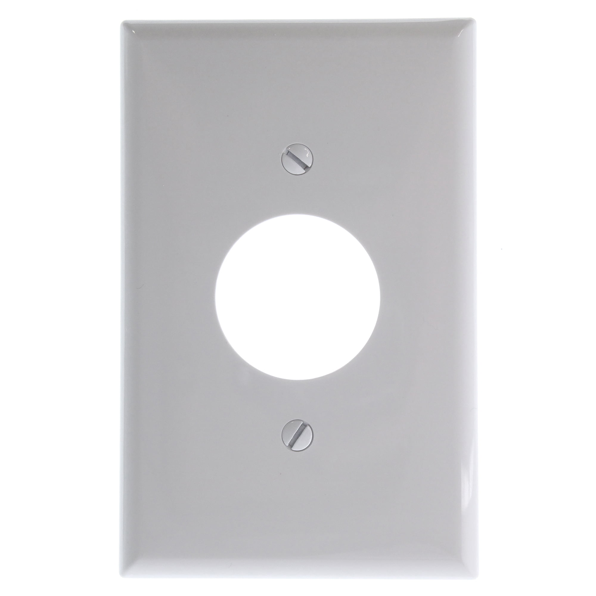 Cooper Wiring Devices Pj7W Mid-Size Polycarbonate 1-Gang Power Outlet Wallplate, White (25 Pack)