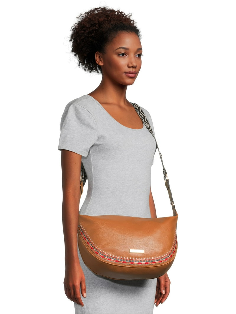 シズシズ Jessica Simpson Women's Cassidy Crossbody Handbag, Cognac