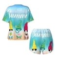 thumbnail image 5 of Lsque Hello Summer Gnome 1 Women's Short-Sleeved Pajama Set - 2 Piece Soft and Lightweight Sleepwear Set-3X-Large, 5 of 9