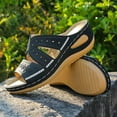 thumbnail image 4 of Samickarr Summer Sandals For Women Slippers Indoor And Outdoor Wide Women's Multi-color Embroidered Sandals With Wedge Fish Mouth Platform Shoes, 4 of 9