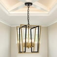 thumbnail image 2 of LovingAHome 4-Light Black Gold Farmhouse Ceiling Light Fixture for Dinning Room Kitchen Island, 2 of 6
