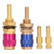 thumbnail image 1 of Adaptador de gas refrigerado por agua, conector rápido portátil de latón con enchufe para antorcha de soldadura PTA DB MIG TIG M6 (6 mm), 1 of 14