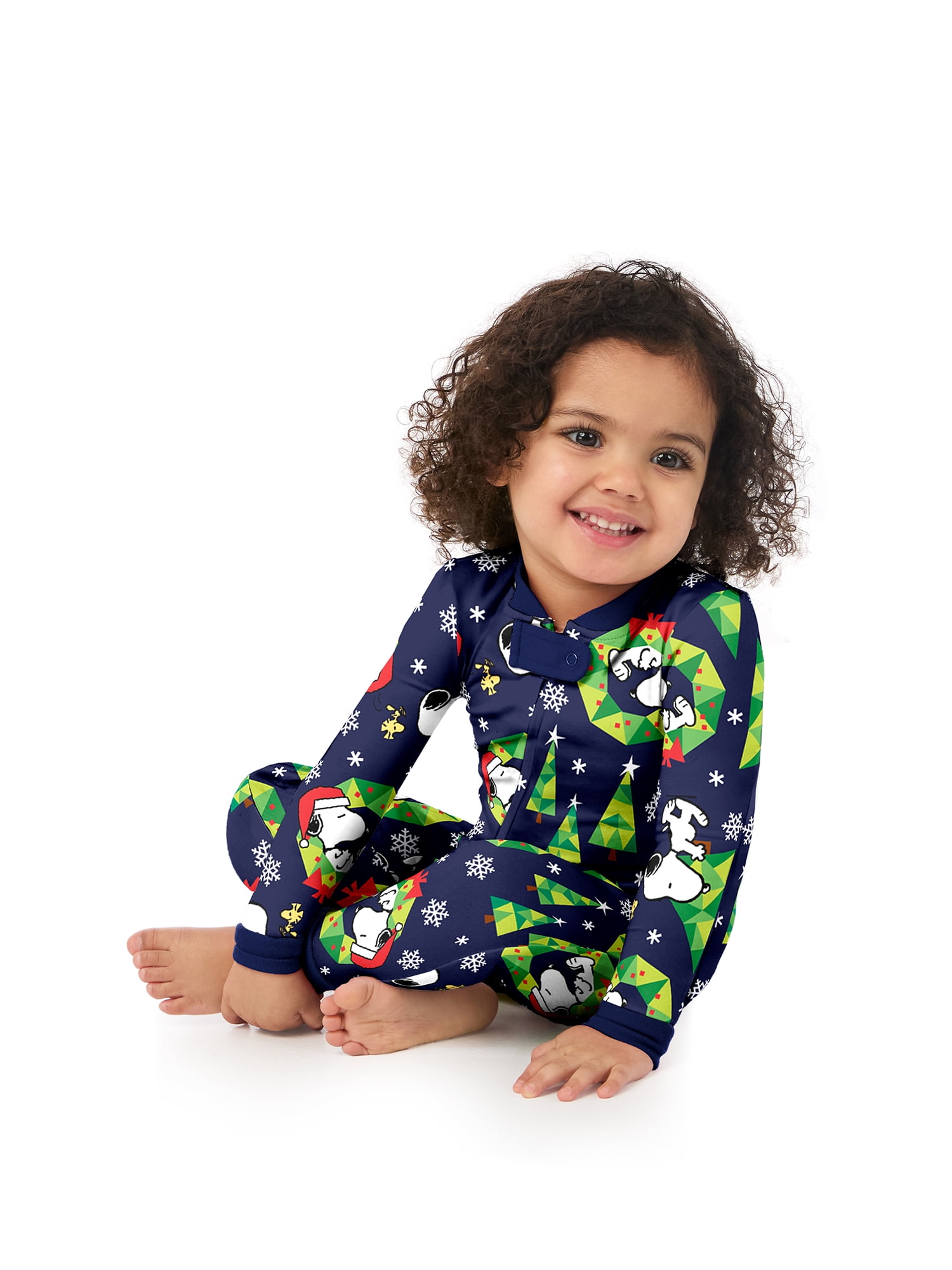 Peanuts Snoopy Unisex Infant Matching Family Pajamas Top and Pants Set, 2-Piece, Sizes 6M-18M