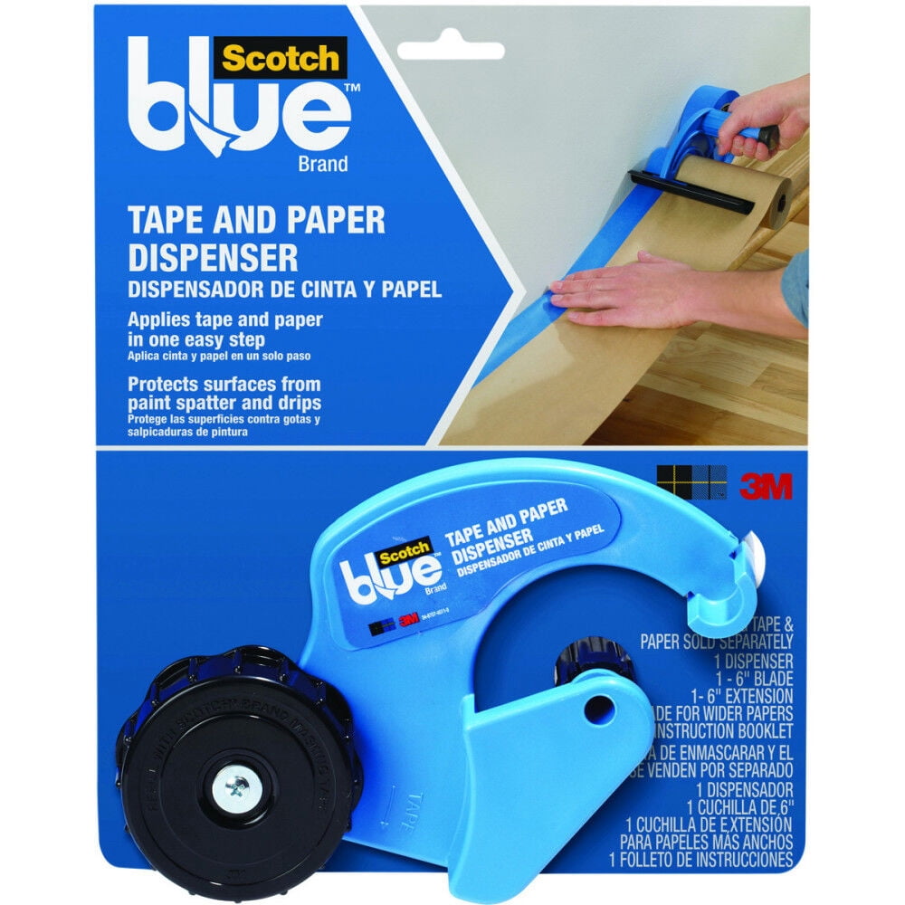 ScotchBlue Blue Painters Tape and Paper Dispenser, Fits 12 inch Masking Paper