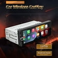 thumbnail image 2 of Single Din 6.86 Inch Car Radio Compatible for Carplay Android Auto Wireless Car Stereo with Gps Navigation Black, 2 of 5