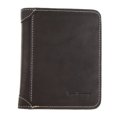 thumbnail image 2 of de cuero PU suave con bloqueo Vintage para hombre, ventana de identificación, monedero marrón negro Sunnimix Cartera de los hombres de la moda, 2 of 8