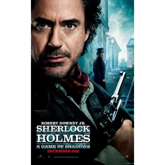 Sherlock Holmes Movie Poster Robert Downey Jr. 12x16 Print on Metal Sign 12in x 16in Square Adults Z Posters