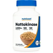 Nutricost Nattokinase 2,000FU, 120 Capsules - Gluten Free, Non-GMO, Vegetarian Friendly Supplement
