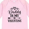 thumbnail image 4 of Inktastic Daddy is My Valentine Holiday Girls Long Sleeve Baby Bodysuit, 4 of 5