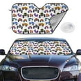 thumbnail image 2 of Kdxio Cartoon Monster Trucks1 Print Windshield Sun Shade,UV Rays and Sun Heat Protection,Sunshade for Car Windshield,Car Shade Front Windshield - Medium, 2 of 6