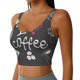 thumbnail image 2 of Balery I Love Coffee Sujetadores deportivos con espalda cruzada para mujer, acolchados, sin costuras, de alto impacto, ideales para yoga, gimnasio, entrenamiento y fitness.-, 2 of 8