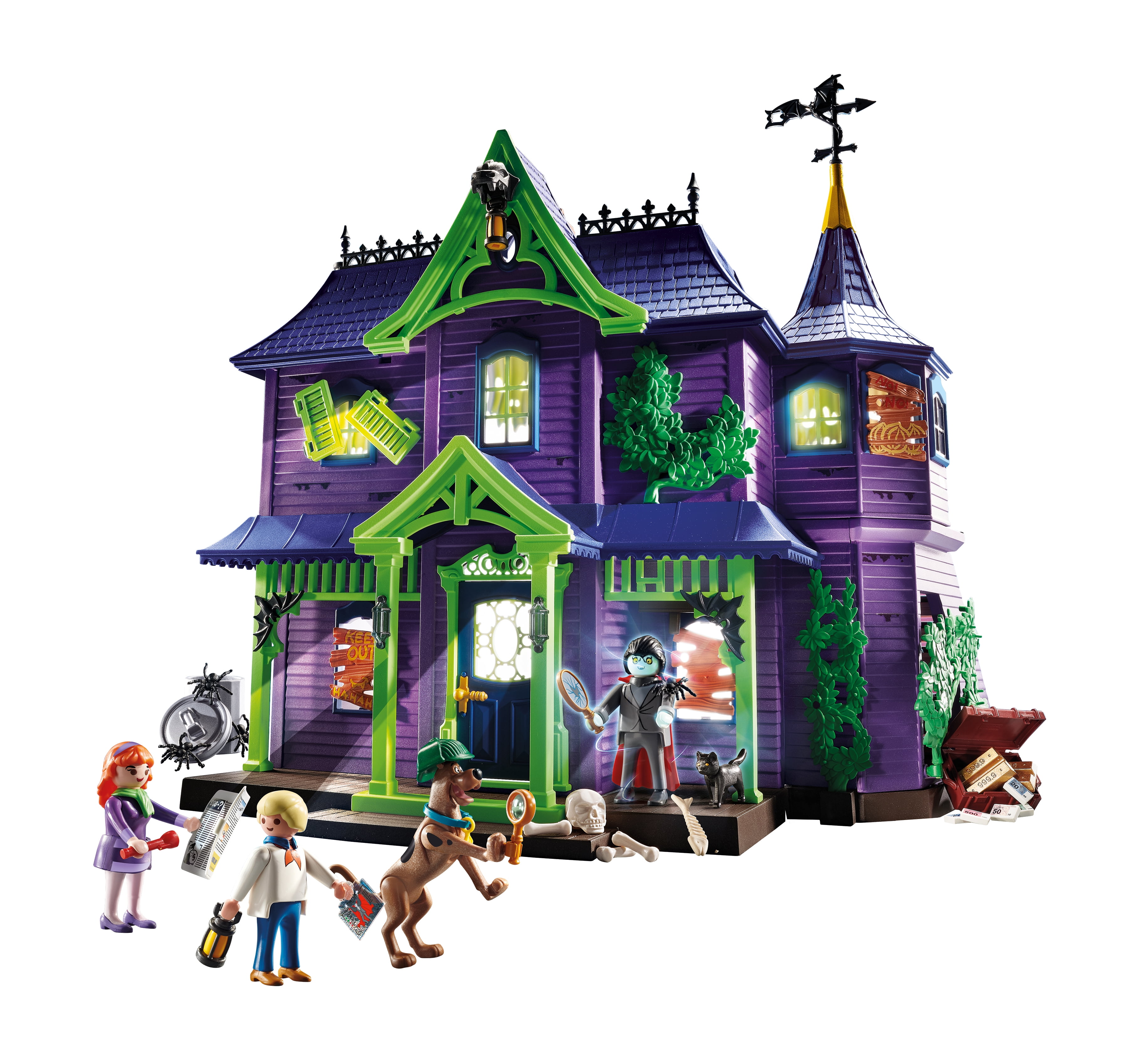 PLAYMOBIL Scooby-DOO Adventure in The Mystery Mansion Playset 
