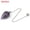 Amethyst, variant on MATROOY Natural Healing Crystal Quartz Stone Pointed Radish Gemstone Pendulum Pendant-Clear Quartz
