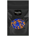 thumbnail image 2 of Sprinkle Deco® Orange and Blue Cake Pop Cookie Cupcake Cakes Semi-Sweet Edible Confetti Decorations Sprinkles Desert Jimmies Toppers, 2 of 3