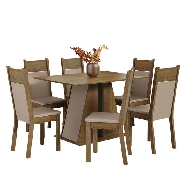 Juego de Comedor Mesa y 6 Sillas Madesa Beverly MCB
