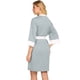 thumbnail image 5 of Pijama de lactancia premamá - Color liso, poliéster, ropa para el posparto/hogar/lactancia, para todas las estaciones, 5 of 7