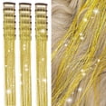 thumbnail image 1 of HLONK 18 Pcs Guirlande de Cheveux à Clipser Extensions de Cheveux 19.6 Pouces Kit de Guirlande de Cheveux à Clipser Résistant à la Chaleur Scintillant Féerique Accessoires pour Cheveux pour Enfants Filles Femmes (Argent), 1 of 7