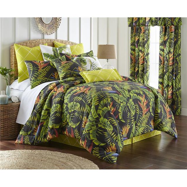 Colcha Linens CC-FO-DN-SK Flower Of Paradise Duvet Cover Set, Non-Reversible - Super King
