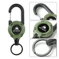 thumbnail image 4 of solautey Retractable Keychain with 24in Steel Wire Rope Carabiner Badge Reel Holder Clip Multifunctional Key Ring Heavy Duty Outdoor Camping Climbing Anti-lost Buckle, 4 of 7
