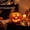 B, variant on Halloween Round Orange Jack O Lantern Table Decor Ornament with Gift Box & Free LED Light Insert, 9.8in Tall 8.7in Wide Pumpkin Lamp,for Home Office Haunt Party Decorations