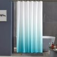 thumbnail image 5 of COFEST Gradient Polyester Bathroom Shower Curtain, Thickened Sky Blue Bath Cover with Grommets, Waterproof Quick-Dry Shower Curtain Liner, Lightweight Fashionable Bathroom Curtain Set Sky Blue, 5 of 8
