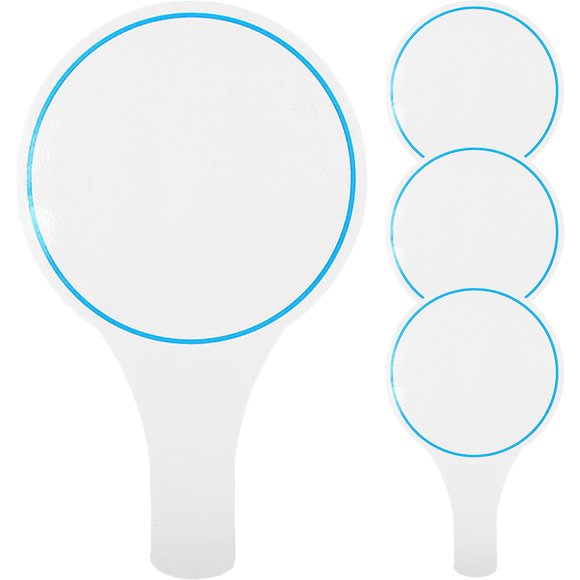 4Pcs Single Side Scoreboards Blank Writable Scoreboards Handheld Scoreboards Auctions Supply