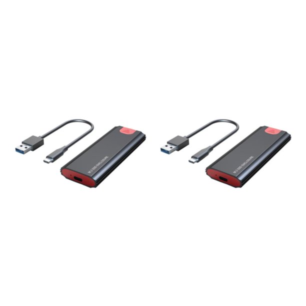 Recinto Tholdsy M.2 NVME SSD USB3.1 Gen2 10Gbps disco duro móvil Negro con Cable de CA 2piezas