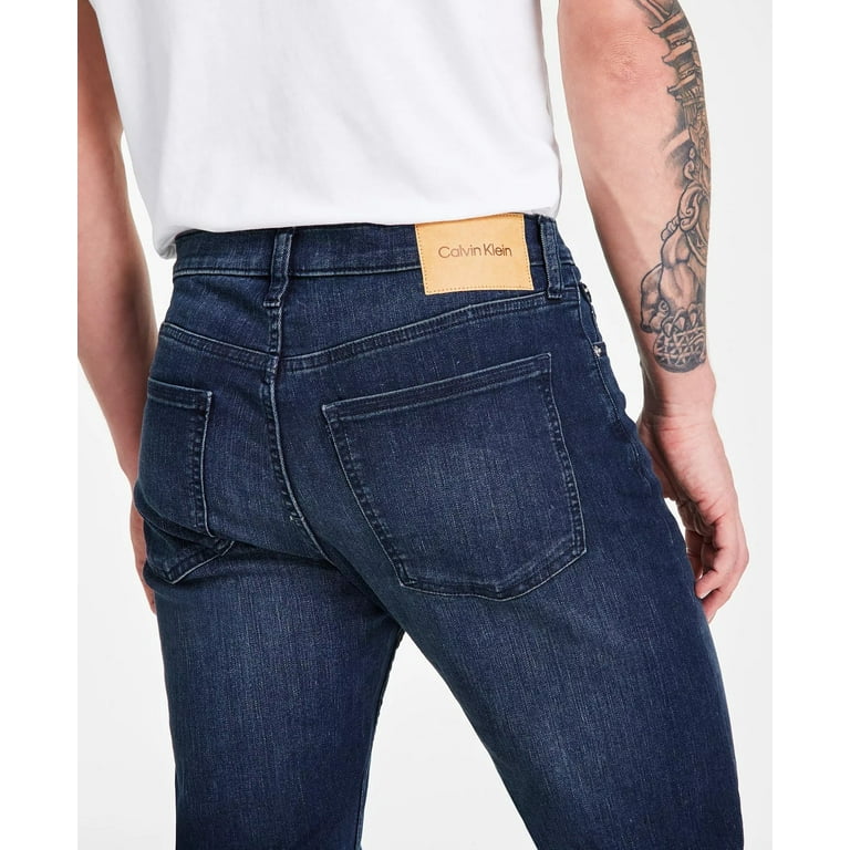 Calvin Klein BOSTON BLUE Men s Standard Straight Fit Stretch Jeans US 33x32