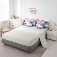 thumbnail image 3 of Homewish Pink Purple Cherry Blossom 7 Pieces Full Size Bedding Sets,Japanese Style Full Size Bed in a Bag,Light Gray Reversible, 3 of 8