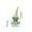 Green, variant on Qjidjing Halloween Ghost Ornament, Ice Cream Cone Decor for Christmas and Halloween, Tabletop Display, Window Sill, Indoor Atmosphere Layout