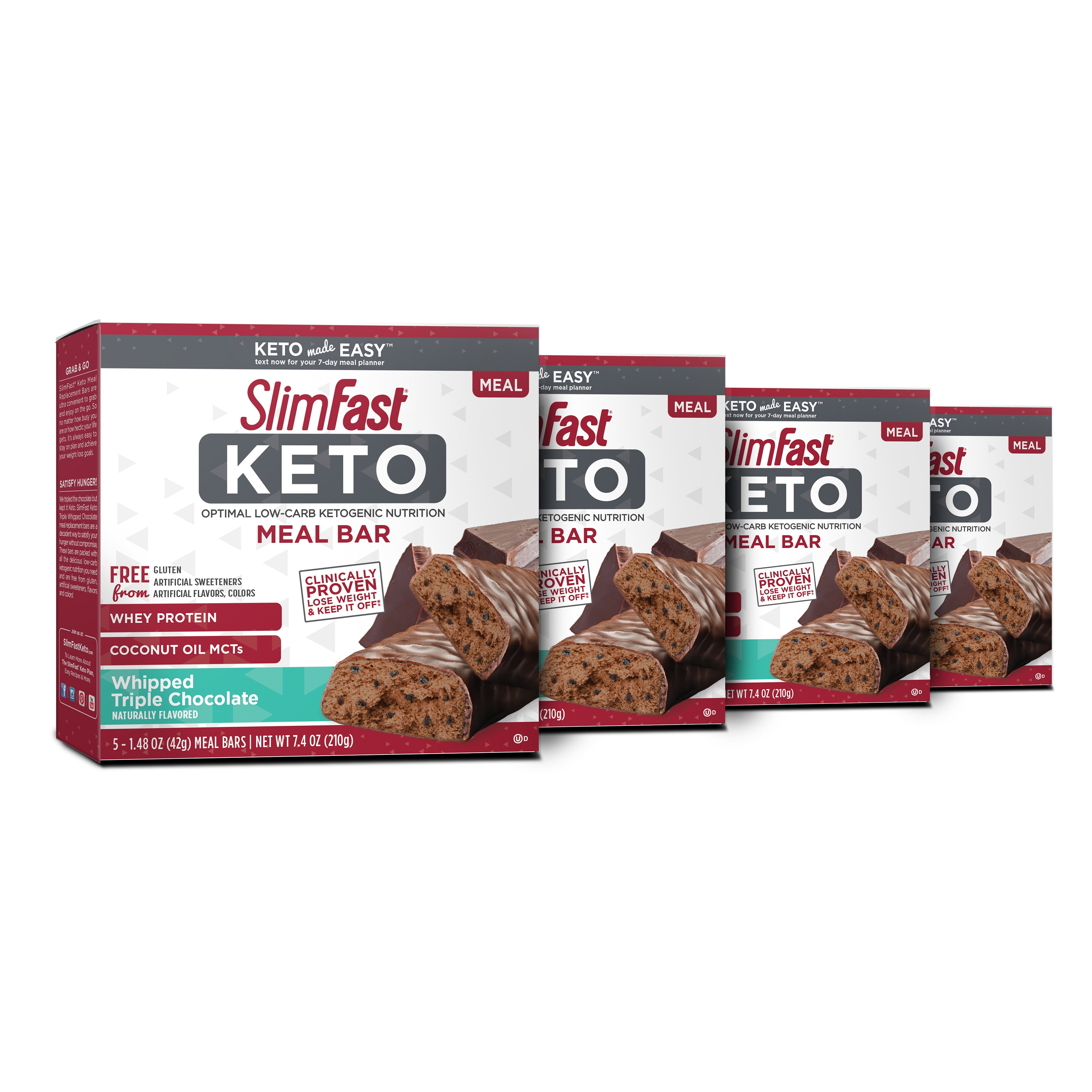 Keto Wise Meal Replacement Bars - Chocolate Peanut Blast 12 Count Box
