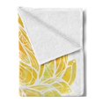 thumbnail image 2 of Ethnic Soft Flannel Fleece Throw Blanket, Vibrant Colored Lotus Flower with Boho Pattern on Watercolor Background, Cozy Plush for Indoor and Outdoor Use, 60" x 80", Multicolor, by Ambesonne, 2 of 5